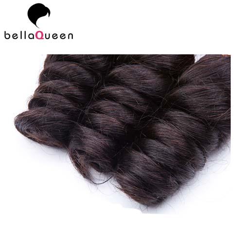 Natural Black Loose Wave 6A Remy Hair , Unprocessed Human Hair Weaving