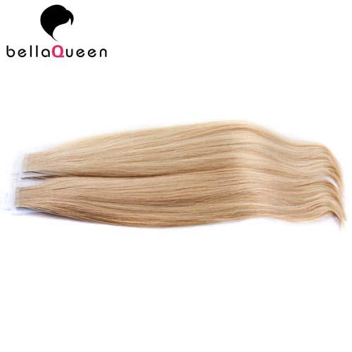 Brazilian Skin Weft Hair Extension Without Chemical , 613 Straight Hair Extension