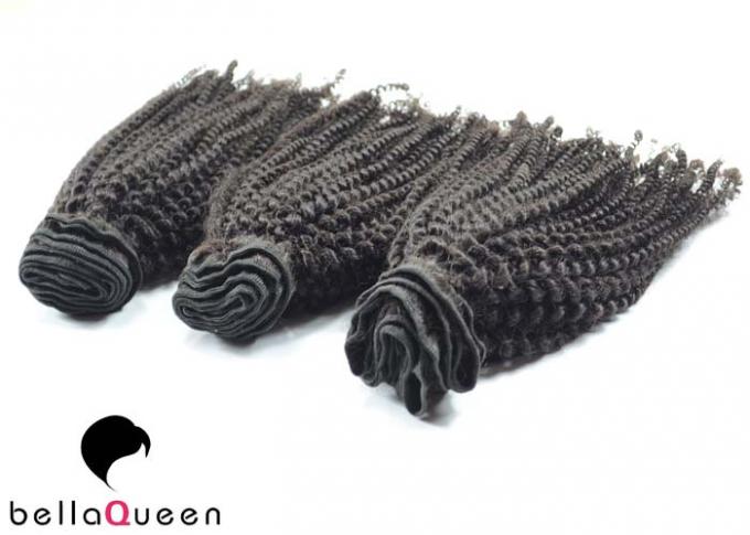 Kinky Curly Natural Black 1b Human Hair Extension For Black Women