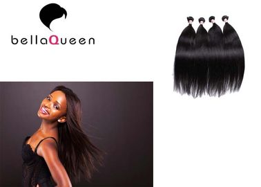 China Silky Straight Double Drawn Hair Extensions , Natural Black Tangle Free Real Hair supplier
