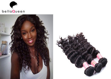 China Unprocessed Double Drawn Hair Extensions ,  Remy Human Hair Weave Full Ends supplier