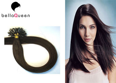 China Brazilian Virgin Unprocessed Clip In U-Tip Hair Extensions , 18-28 inch supplier