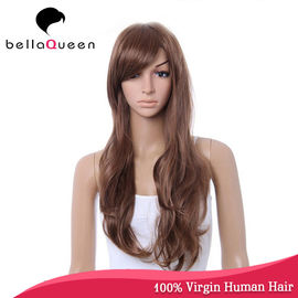 China Long 100% Remy Body Wave Human Hair Lace Wigs 14 - 24 Inch Length supplier