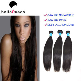 China Beauty Salon 6a Remy Natural Black Straight Hair Weft can be dyed and bleached supplier
