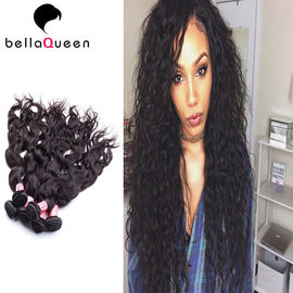 China Curly Double Drawn Hair Extensions , Natural Black Grade 7A Virgin Hair supplier