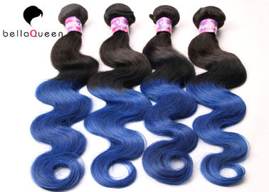 China No Shedding 10-30 Inch Double Drawn Hair Extensions , Long Body Wave Human Hair supplier