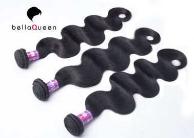 China Raw Unprocessed 6A Remy Peruvian Human Hair Of Natural Black Body Wave supplier