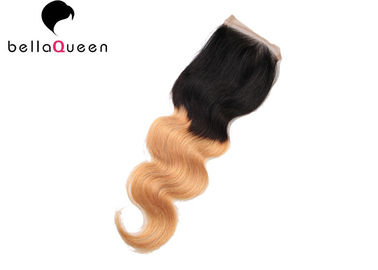 China 1b/27# Body Wave Human Hair Top 4x4 Lace Closure By Machine Made supplier