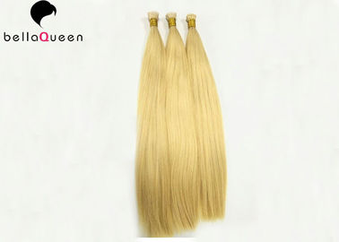 China Long Lasting 613# Golden Blonde Flat Tip Hair Extensions With Full Ending supplier