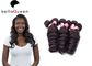 Natural Black Loose Wave 6A Remy Hair , Unprocessed Human Hair Weaving supplier