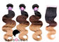 Brazilian Lace Closure Natural Black Body Wave Human Hair , 8&quot; - 18&quot; Length supplier