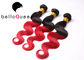 8-30 Inch Body Wave Ombre Remy Hair Extensions With 1B Plus Red Color supplier