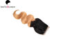 1b/27# Body Wave Human Hair Top 4x4 Lace Closure By Machine Made supplier