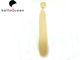 Straight 100g 613 Golden Blonde Clip In Human Hair Extension With Pure Color supplier
