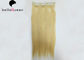 Straight 100g 613 Golden Blonde Clip In Human Hair Extension With Pure Color supplier