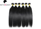 Natural Black Straight Brazilian Virgin Hair Double Drawn With Cuticle supplier