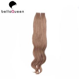 China Full Cuticles Body Wave Dark Brown Tape Hair Extension For Women Full End factory