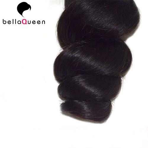 Grade 7A Virgin Hair Natural Black Indian Virgin Hair Weaving For Loose Wave