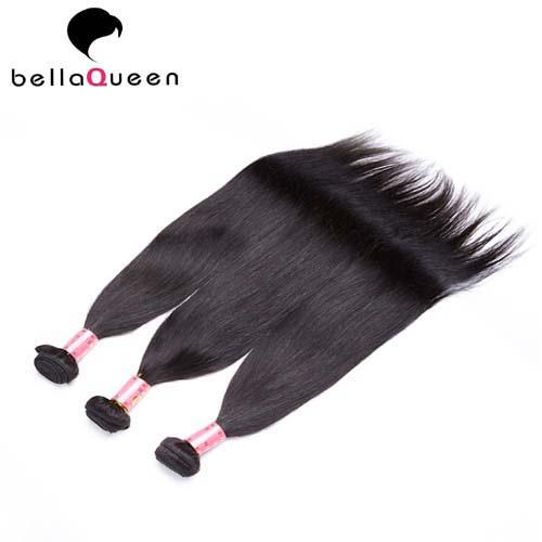 No Shedding Natural Black Silky Straight In European Virgin Human Hair For Beauty