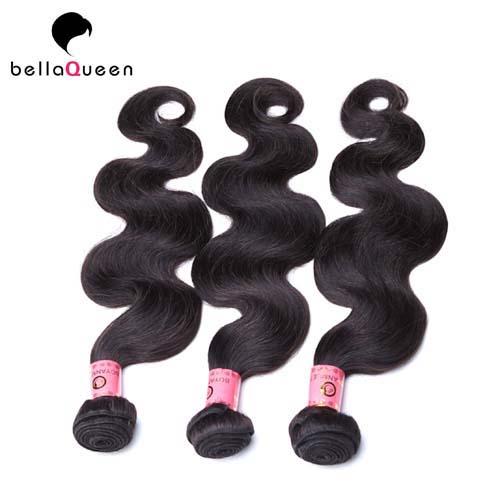 Free shedding free tangle Burmese Hair Bundles Of Natural Black Body Wave