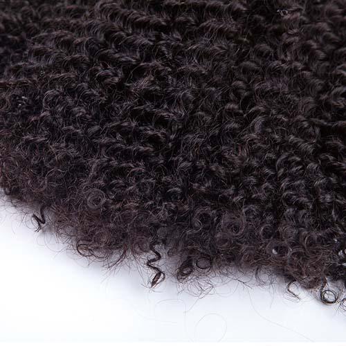 Unprocessed 6A+ Virgin Burmese Remy Hair Weave Natural Black Curly