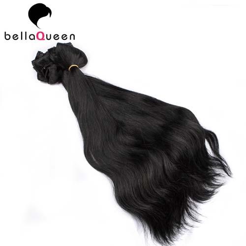 Natural Balck Grade 7A Virgin Clip In Hair Extension , Straight Human Hair Weaving