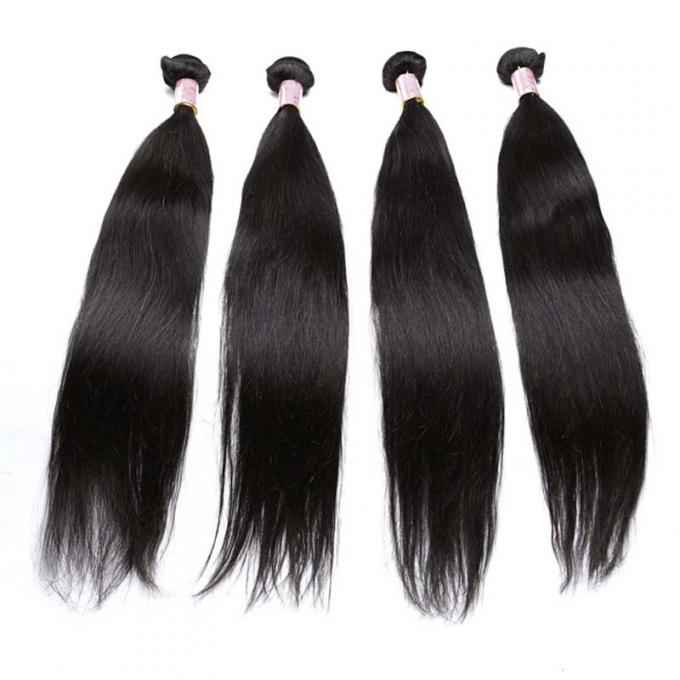 Grade 7A Peruvian Human Hair Weave, No Shedding Pure Straight Human Hair