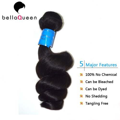 10 inch - 30 Inch Tangle Free Malaysian Loose Wave Virgin Hair With Full Cuticle Intact