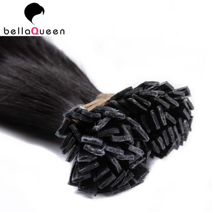 Unprocessed Natural Straight Flat - Tip Human Hair Extensions With Tangle Free