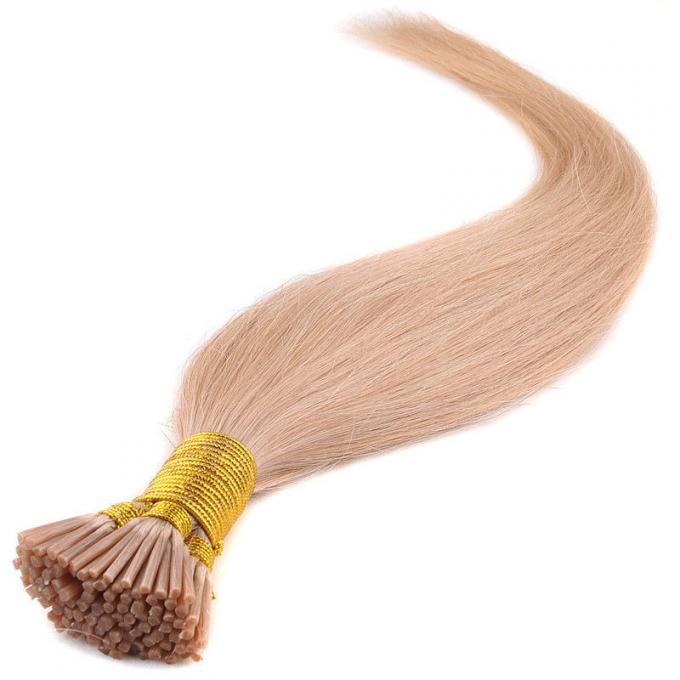 Women Straight 100% Virgirn Remy Brazilan i-Tip Hair Extensions 6A Grade