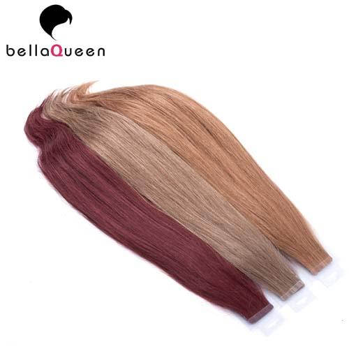 Full Cuticles Body Wave Dark Brown Tape Hair Extension For Women Full End