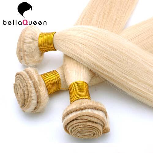 Professional Blonde Straight 613#  European Virgin Hair Weave For Beauty Works