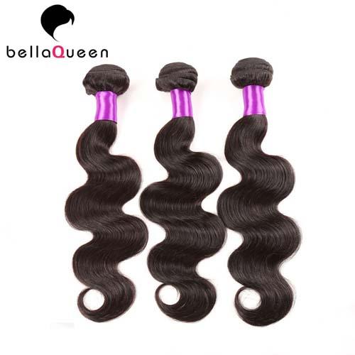 Unprocessed 6a Grade Brazilian Body Wave Hair Bundles Natural Black