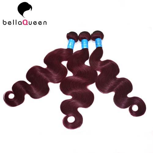 Peruvian Raw Virgin 99j Human Hair Extension, Body Wave Human Hair Weaving