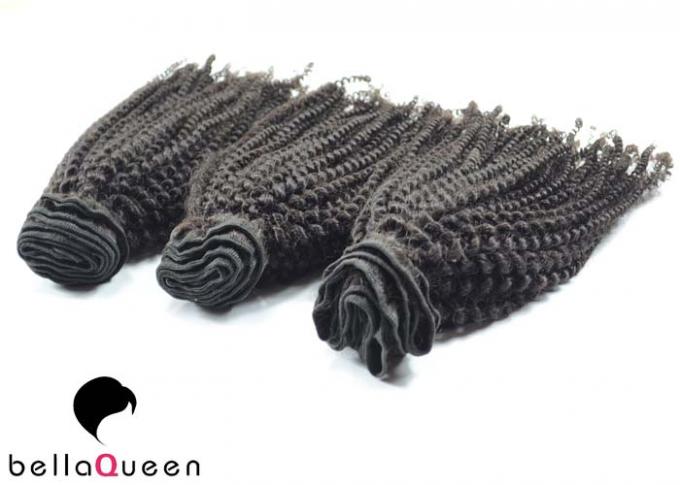 Kinky Curly Natural Black 1b Human Hair Extension For Black Women