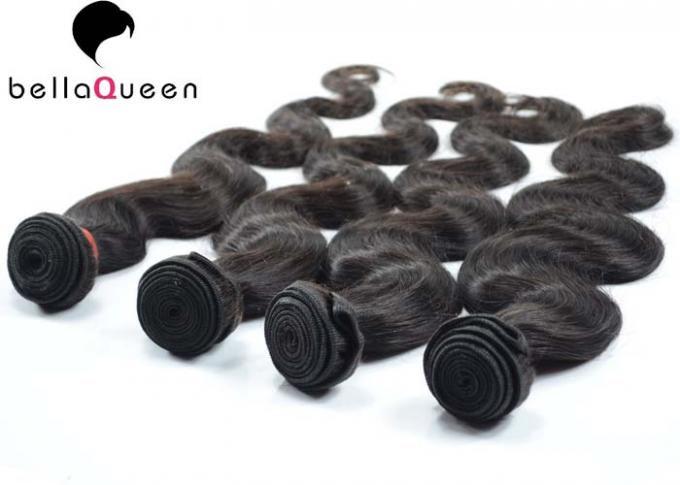 Body Wave Natural Black 1b Grade 7A Virgin Hair Human Hair Weaving Thick End