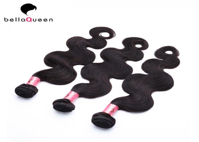 No Tangle No Shedding Body Wave Natural Black 6A Remy Hair Weft