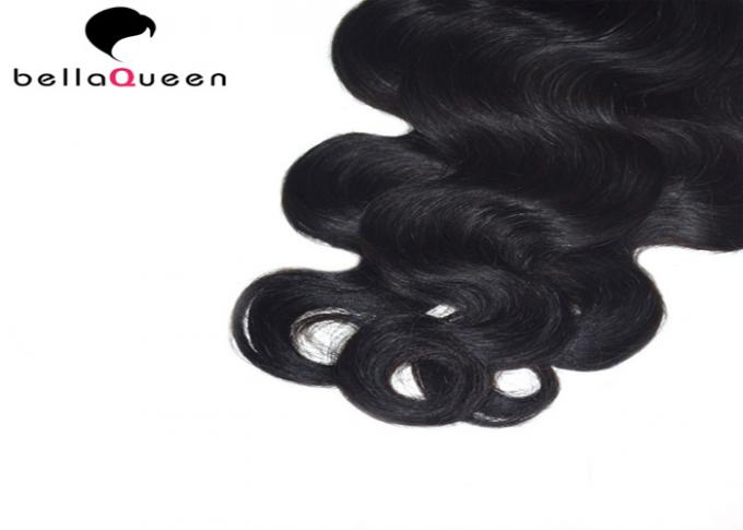 No Tangle No Shedding Body Wave Natural Black 6A Remy Hair Weft