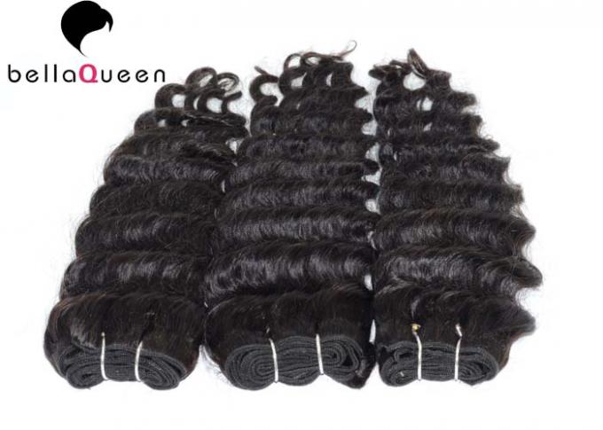 Deep Wave Bundles Double Drawn Hair Extensions 7A Virgin Cuticle