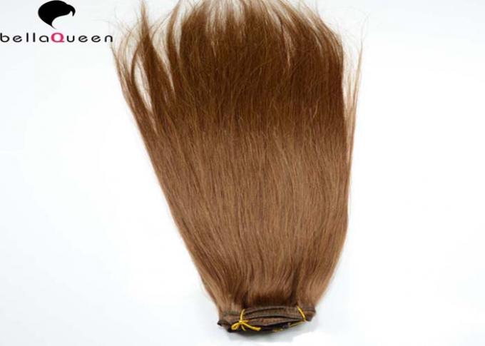 Clip In Straight Unprocessed Human Hair Extension For Black Women