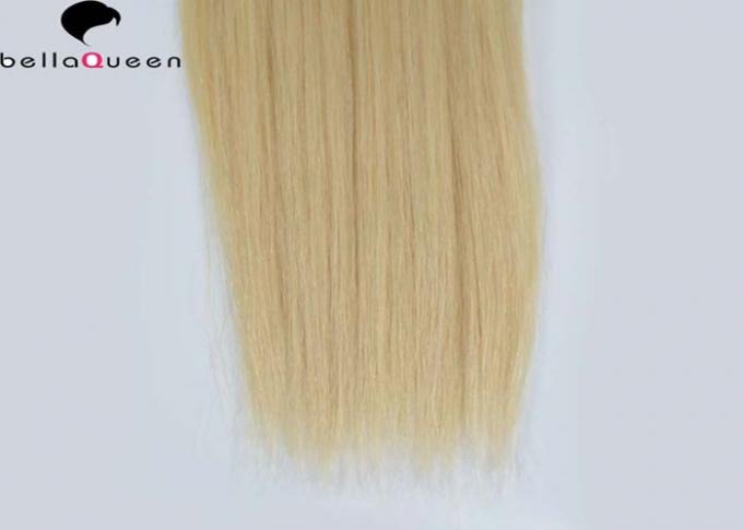 613 Golden Blonde Straight Clip In Human Hair Extension With No Shedding