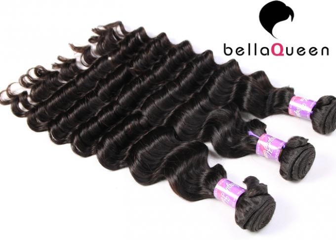 Virgin Mongolian Deep Wave Halo Double Wefted Hair Extensions 8-30" Length