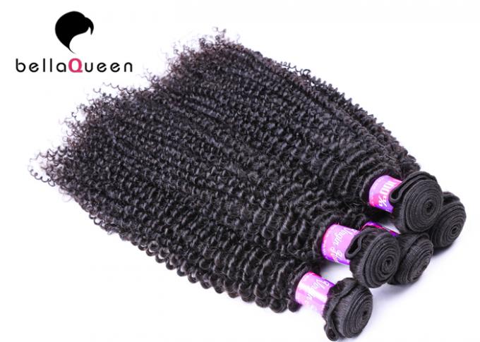 Soft Virgin Human Hair Double Drawn Human Hair Extensions Curly Wave