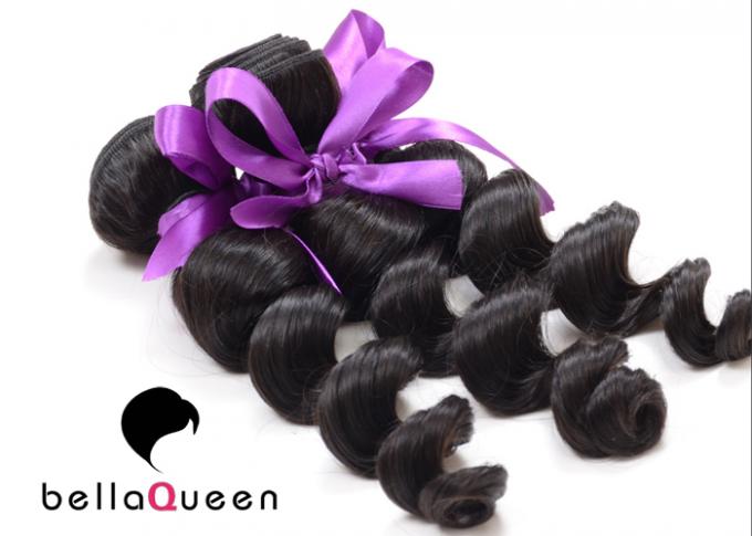 Black Grade 7A Virgin Hair Virgin Brazilian Remy Hair 95g-105g