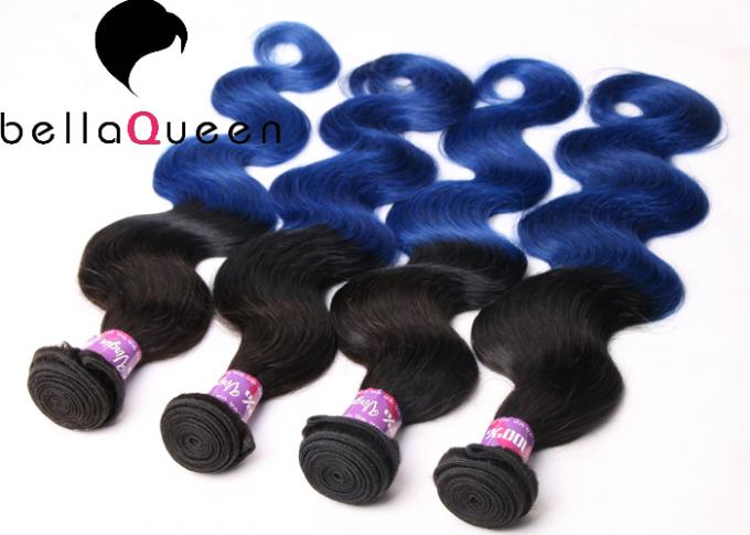 No Shedding 10-30 Inch Double Drawn Hair Extensions , Long Body Wave Human Hair