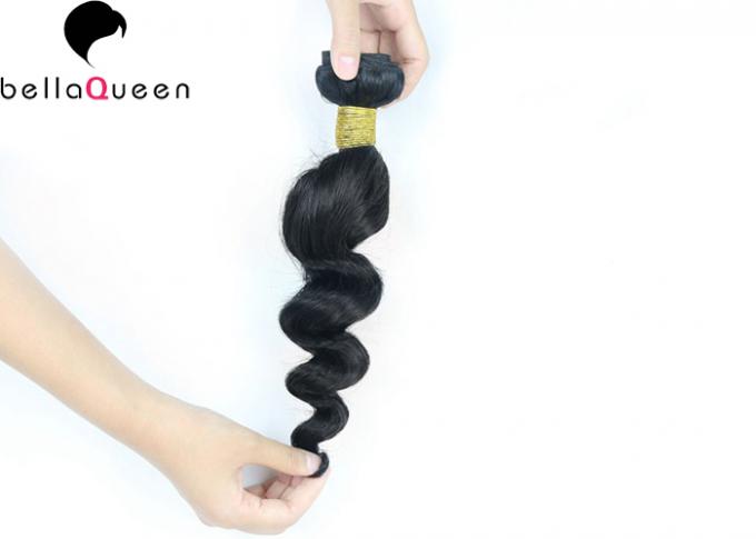 1 Bundle Natural Black 6A Remy Hair ,  Loose Wave Beautiful Styles 100% Remy Hair Weft