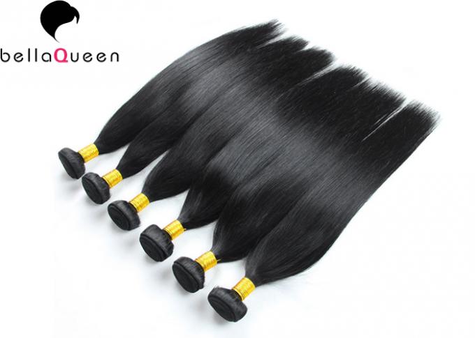 Natural Virgin Brazilian Hair Extensions 1 B Color unprocessed human hair bundles