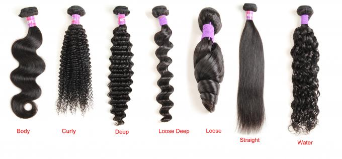 Deep Wave Unprocessed Brazilian Human Hair Weft Full End Without Split