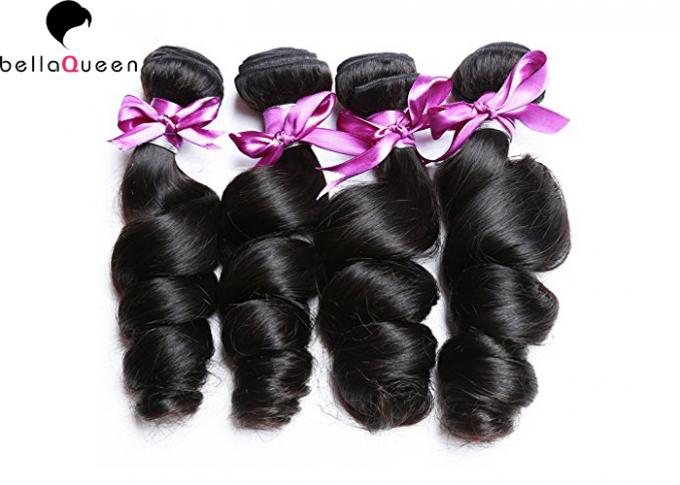 No Shedding Grade 7A Natural Black Hair Extensions No Smell With Long Lifespan