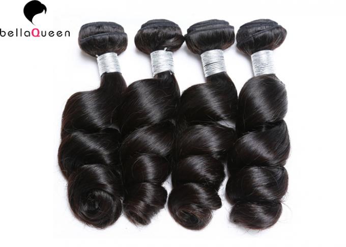 10" to 30"  Black 100% Human Hair Grade 7A Hair Extensions Loose Wave Virgin Hair